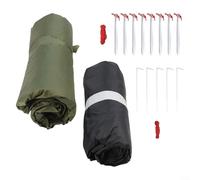 Tienda de campaña pirámide ultraligera sin postes, tela Ripstop 210T con revestimiento PU3000, 270 x 160 cm para senderismo y mochilero (verde)