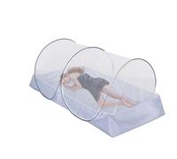 Tienda de campaña plegable de malla - Construcción de poliéster, acceso lateral con cremallera, refugio de red de instalación libre, cubierta de red para moscas al aire libre | Tienda de campaña de