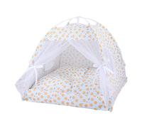 Tienda de campaña plegable extraíble para mascotas con cortina transparente Perros Tipi para acampar para exteriores Fondo antideslizante impermeable para gatos pequeños para exteriores pequeños