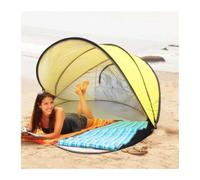 Tienda de campaña Pop Up Summer Automatic Beach Tent 2-3 People Speed Open Quick Portable Simple Shade Sun Fishing Park Leisure Travel(Yellow)
