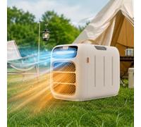 Tienda de campaña portátil de aire acondicionado de 4700 BTU, unidad de refrigeración y calefacción de mano, ideal para camping, coche, uso en interiores y exteriores, ≤45 dB de CA silenciosa para el