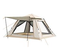 Tienda de campaña portátil emergente para acampar, tienda de cabina familiar grande para 8 personas de 3 estaciones, tienda de campaña ligera e impermeable para mochileros, fácil instalación instantánea en 90 segundos, pequeña 3 ~ 4 personas (pequeña 3 ~ 4 personas)