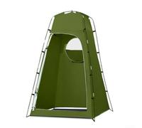Tienda de campaña portátil para cambio instantáneo, refugio de privacidad para acampar al aire libre, pesca, playa, ducha, marco de fibra de vidrio ligero y resistente, 130 x 130 x 210 cm (verde)