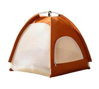 Tienda de campaña portátil para gatos, puerta de malla con cremallera, transpirable, cama plegable para mascotas, sin instalación, parasol impermeable al aire libre, casa para gatos, perros, patio