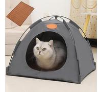 Tienda de campaña portátil para interiores y exteriores, con ventana de malla, diseño impermeable y totalmente lavable, no requiere montaje para gatos y perros pequeños