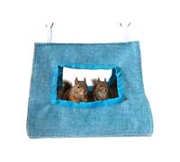 Tienda de campaña portátil para loros diseñada para aliviar el calor y relajarse en jaulas, veranos, nido de pájaros, tienda de campaña trilateral