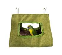 Tienda de campaña portátil para loros diseñada para aliviar el calor y relajarse en jaulas, veranos, nido de pájaros, tienda de campaña trilateral
