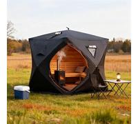 Tienda de campaña portátil para sauna al aire libre, montaje rápido y diseño resistente al viento con aislamiento térmico, para patio, gimnasio, camping