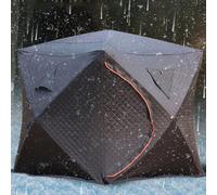 Tienda de campaña portátil para sauna, diseño plegable de apertura rápida con chimenea de estufa, aislamiento impermeable para uso en exteriores en todo tipo de clima