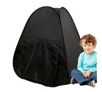 Tienda de campaña sensorial de esquina, tienda de campaña para niños, esquina sensorial para niños, equipo de juego para calmar escondite, jugar y dormir, color negro para interiores y exteriores