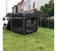 Tienda de Campaña SUV, Tienda de Camping para Coche Capacidad de hasta 5-8, Capa Coche Toldo con Mosquitera, Tienda Montada en Vehículo para Camping Senderismo Viajes (Black, 200x200x200cm)