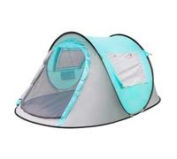 Tienda de Campaña，Tent Tienda Tipi para 3-4 Personas, De Campaña Al Aire Libre, Automática, Playa, Picnic, Montañismo Festivales Al Aire Libre(Blue)