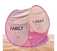 Tienda de campaña - Tienda de campaña plegable portátil con ventana en forma de dibujos animados de 59 x 59 x 4 cm, tienda de playa al aire libre, tiendas pop-up ligeras, toldos parasol fácil de en
