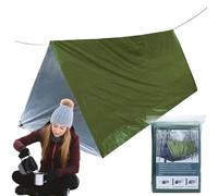 Tienda de campaña - Tienda de campaña - Tienda de campaña de supervivencia - Equipo de salvamento ligero, resistente al viento, impermeable, saco de dormir de lona, manta térmica para senderismo