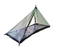 Tienda de campaña tipo túnel para dos personas diseñada para senderismo y senderismo con puertas dobles y ventilación de humo extraíble para flujo de aire (tienda interior doble gris)