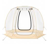 Tienda de campaña transparente de burbujas para 6-10 personas, 180 x 165 cm | Diseño desplegable con bolsa de transporte, varillas de fibra de vidrio, 12 estacas, 6 cuerdas de viento y 6 sacos de arena