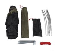 Tienda de campaña ultraligera para mochileros para una sola persona con malla de hilo transpirable, suelo de tela Oxford impermeable y marco de aluminio (verde)