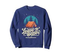Tienda de campaña y Estrellas Leave It Better Scouting America Sudadera