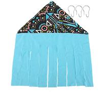 Tienda de Esquina de hámster | Escondite de Lona y Franela para pequeñas Mascotas | Ciñeras de Indias/Hurones/Chinchillas | 3 Anillos de Metal para instalación Segura | 11.5in (Geometric Diagram)