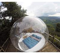 Tienda de iglú de Burbujas inflables Domo Transparente de 360° con soplador de Aire Acampar al Aire Libre Exhibición de Productos Publicidad Evento Exposición