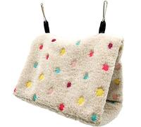 Tienda de Jaula Colgante para Nido de pájaro para Mascotas pequeñas Hamaca de Loro Cama Colgante para Pajaros Cálido Suave Felpa Tienda de campaña Triangular para Pájaros Cama Mascota Juguete (M)