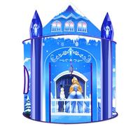 Tienda de juego de princesa para niñas Castillo de Hielo Juego de Fantasía Imaginativo Casa de Juegos de Disfraz Interior Exterior Tienda Infantil Plegable Regalo para Niñas Fiesta Cumpleaños Festival