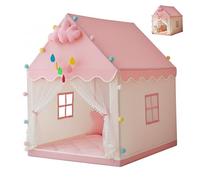 Tienda de Juegos para niñas en Interiores, casa de Juegos de Princesa con 4 Ventanas y Tela Lavable a máquina, Tienda de campaña Tipo Castillo para niños pequeños y niños, Interior