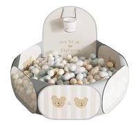 Tienda de Juegos Plegable con Pelotas: Parque Infantil para Interiores y Exteriores, Piscina emergente con Piscina de Bolas, Centro de Actividades portátil para Juegos, Juguete Suave y Entre