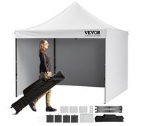 Tienda de lona con toldo VEVOR para exteriores, 304.8 x 304.8 cm, con paredes y bolsa, color