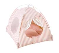Tienda de mascotas para gatos, perro interior de la tienda, semi-enclosed Animal Shelter, cómoda Resting Cushion, malla de diseño con extraíble y Washable Cover, ideal para Bunny and Small Pets