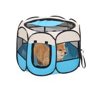 Tienda de Mascotas para | Puerta portátil Kennel Playpen Mesh semicerrada, Jaula de Perrera Transpirable para Patio de Patio Camping Beach en Las afueras