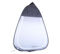 Tienda de meditación budismo con mosquitera, tienda individual independiente para yoga y descanso, protección ligera al aire libre con ventilación, fácil de montar y almacenar, (gris)