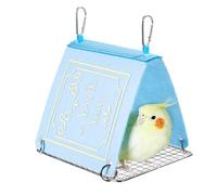 Tienda de pájaros colgantes - cama de hamaca de lujos, refugio de nido de jaulas | Casa de swing cálido para cockatiel parrot reposo de perra, perca suave y acogedora para una pequeña comodidad de mas