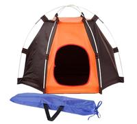 Tienda de Perros | Tienda de Campamento de Animales | Tienda de Gato de Perro portátil | 69x69x55cm de poliéster Plegable con Varillas de Fibra de Vidrio | Refugio Interior al Aire Libre
