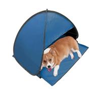 Tienda de playa para perros, 80 x 65 x 55 cm, protección solar pequeña, protección facial, refugio personal de poliéster de hierro, para exteriores, pesca, camping, picnic, senderismo, actividades en