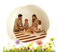 Tienda De Playa Plegable para 3-4 Personas, Refugio De Playa Plegable con Protección UV, Tienda De Sol Automática con Ventana De Malla Transpirable, Tiendas De Picnic Ligeras Y De Montaje Rápido