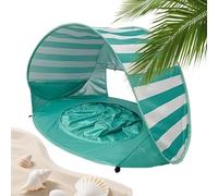 Tienda de playa portátil con piscina UV plegable con minipiscina | Carpas de playa al aire libre para viajes, picnics, excursiones de un día, jardín, patio trasero, parque, y vacaciones