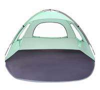 Tienda de playa WhiteFang, port til, anti-UV, para 4 personas, con suelo extensible, 3 ventanas de malla de ventilaci n, bolsa de transporte, est