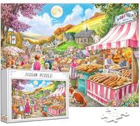 Tienda de postres Puzzle 5000 Piezas Adultos, Puzzle Pan Patrón Diseño, Jigsaw Adultos, 5D DIY Artesanía Familia Actividades con Embalaje de Caja de Regalo, Home Room Wall Decor, 156x105cm, Model50