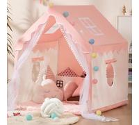 Tienda de princesa - Gran casa de juegos para niñas, castillo de juego para niños, regalo de Navidad o cumpleaños, para jugar en interiores o exteriores (rosa)