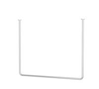 Tienda de Ropa, Perchero metálico suspendido para Venta al por Menor, Perchero de Pared, Perchero Colgante Desmontable para Almacenamiento y exhibición de Ropa (Color: Plata, Tamañ