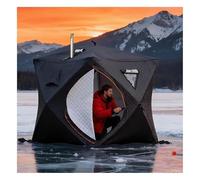 Tienda de Sauna Exterior for 4 Personas. - Aislante, con Orificio for Horno, for jardín(1.8m+Icefishingmat)