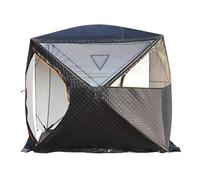 Tienda de Sauna Exterior for 4 Personas. - Aislante, con Orificio for Horno, for jardín(2.1m+Icefishingmat)