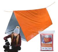 Tienda de supervivencia - Refugio térmico reflectante para 2 personas | Saco de dormir ligero impermeable de emergencia | Equipo de salvamento para todo tipo de clima para acampar al aire libre