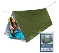 Tienda de supervivencia - Tienda de supervivencia tubular, resistente al viento, resistente al agua, aislamiento térmico, multiusos, emergencia para senderismo, montañismo, actividades al aire libre