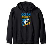 Tienda de surf Shark Ocean Child Cool Boys Sudadera con Capucha