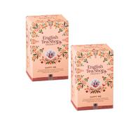 Tienda de té inglés | Té de hierbas Organic Happiness sin cafeína - 2 x 20 bolsitas de té (60 gr) | Infusión de Hierbas Orgánicas