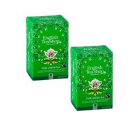 Tienda de té inglés | Té verde orgánico puro de comercio justo | Té Verde en Saquitos - 40 Bolsitas (80 Gr) | Bolsitas de té verde