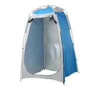 Tienda Ducha Camping PortáTil Tienda de Refugio privacidad portátil for Acampar al Aire Libre, Ducha en la Playa, Inodoro, Tienda for cambiarse, for Lluvia y el Sol con Ventana(Blue and Grey)