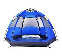 Tienda emergente 3-4 Carpa de Senderismo, Carpa hidráulica de Dos Puertas de Dos pueblos, Carpa de mochilero a Prueba de Viento Impermeable, Actividades Familiares al Aire Libre